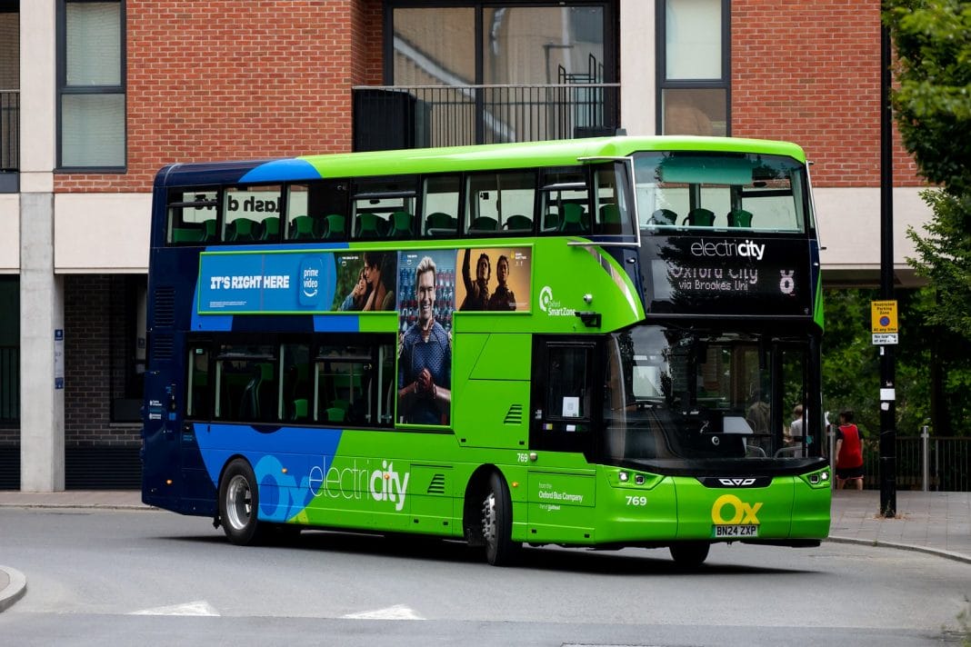 An Oxford electric bus