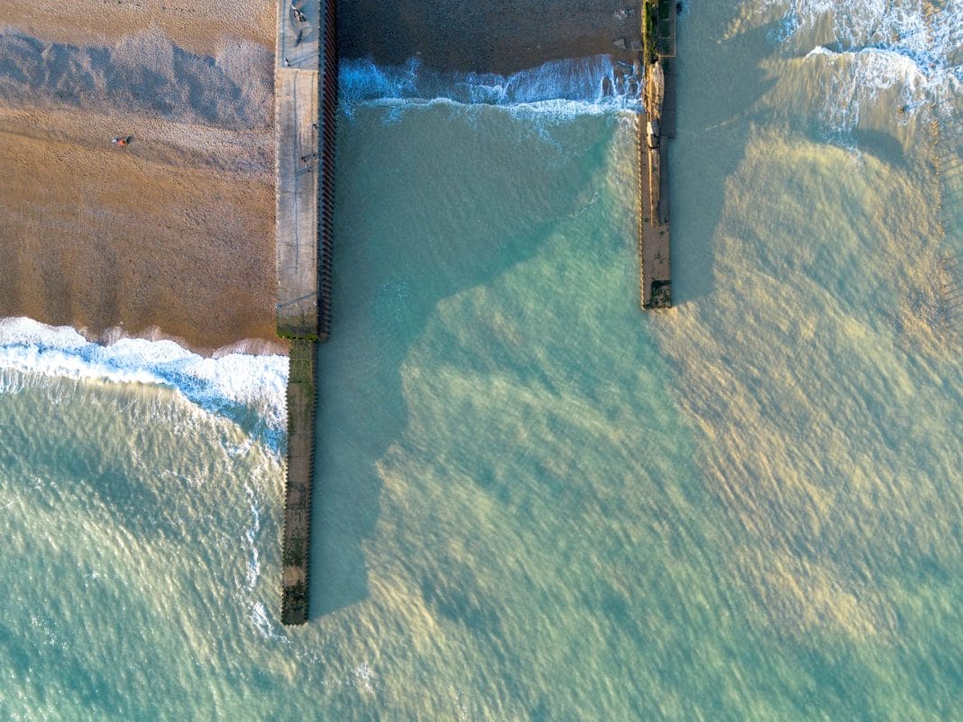 Image of spits on beach